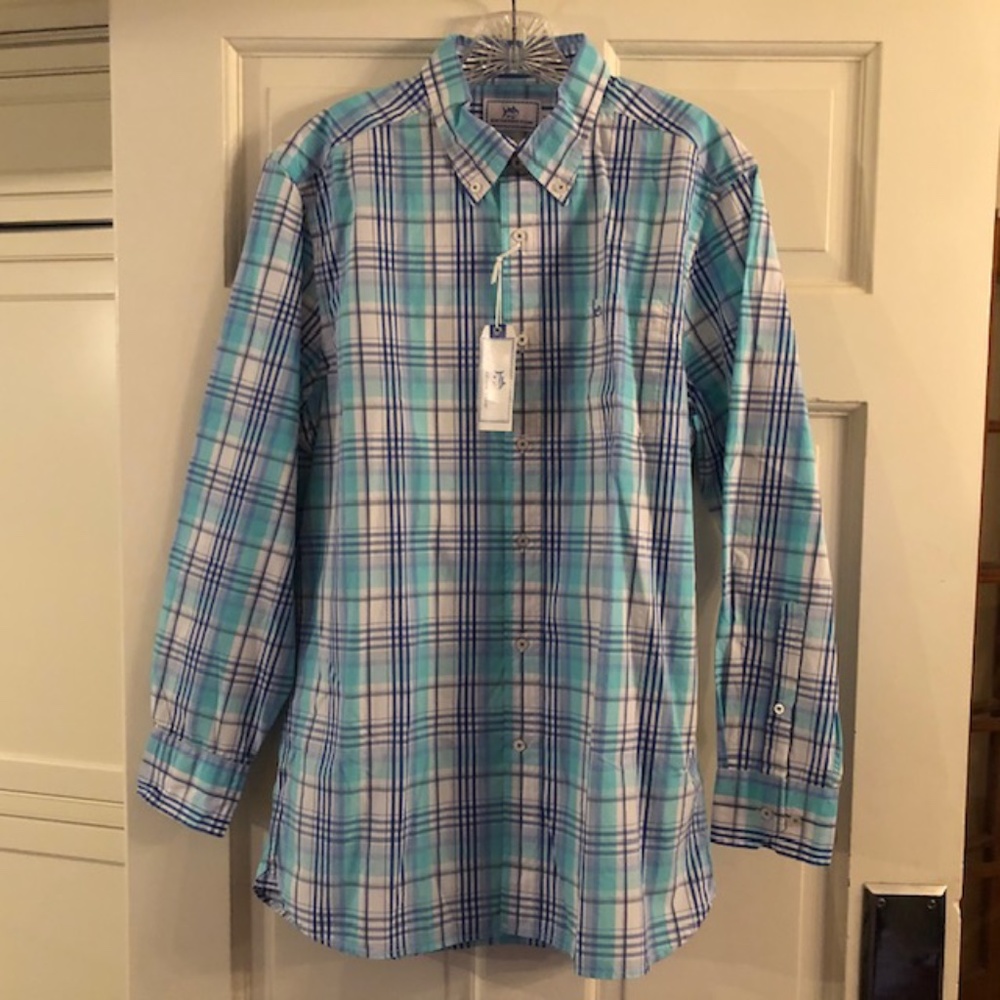 Southern Tide Atlantic Plaid Oxford, M